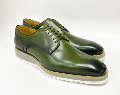 Carrucci Derby Calfskin - Green