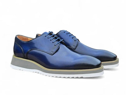 Carrucci Derby Calfskin - Navy