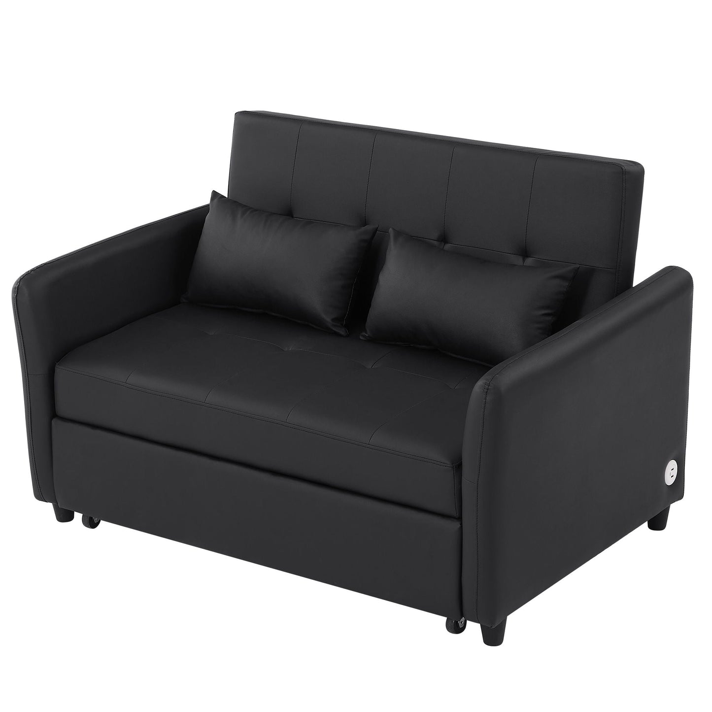Convertible Sleeper Sofa Bed With 3 USB Ports