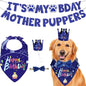 Dog Birthday Bandana Hat Set Dog Birthday Party Supplies Cute Dog Birthday Banner Decoration with Hat Bandana Bowtie