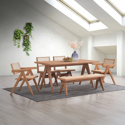 Velentina - Side Chair (Set of 2) - Rattan & Natural