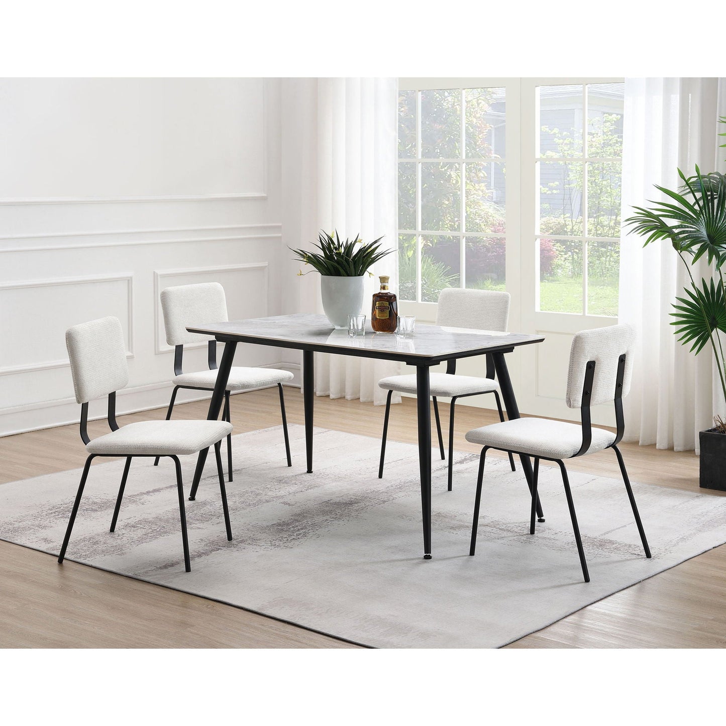 Bixby - Upholstered Dining Side Chair (Set of 2) - White