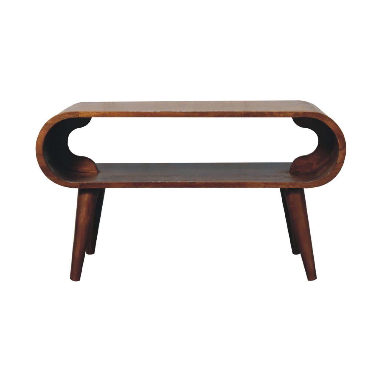 Solid Wood Open Coffee Table