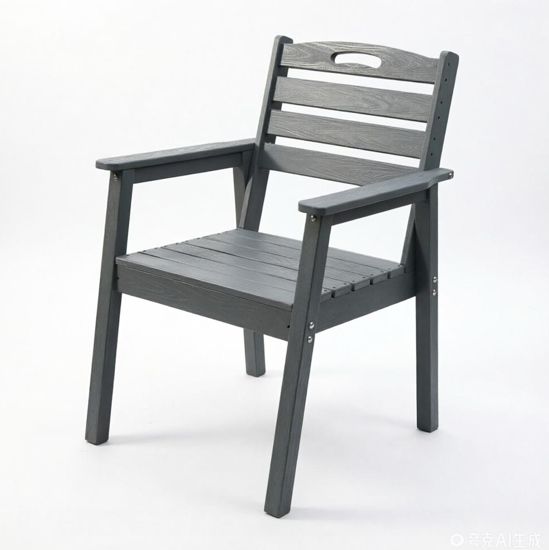 HDPE Outdoor Patio Dining Set - Table and Six Chairs