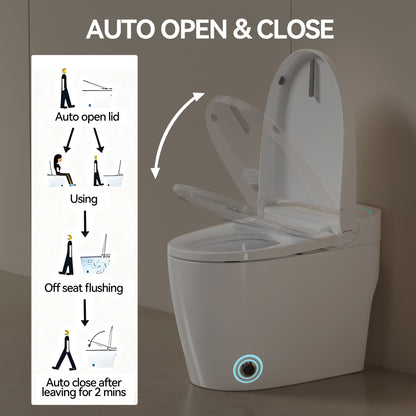 Unique Smart One-Piece Toilet with Bidet and Auto Seat