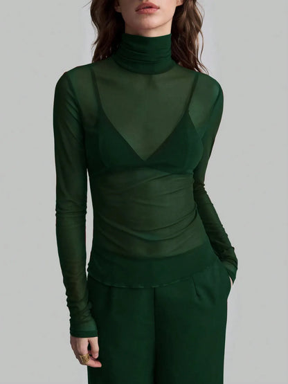 Turtleneck Long Sleeve Top