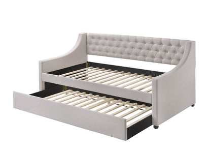 Lianna Fog Fabric Daybed with Trundle (Twin)