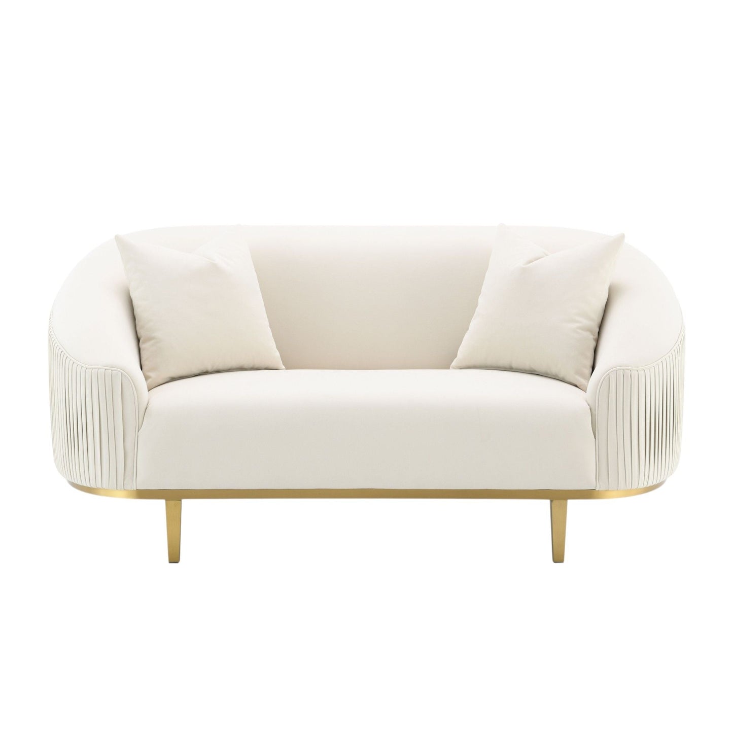 Martina - Loveseat With 2 Pillows - Ivory