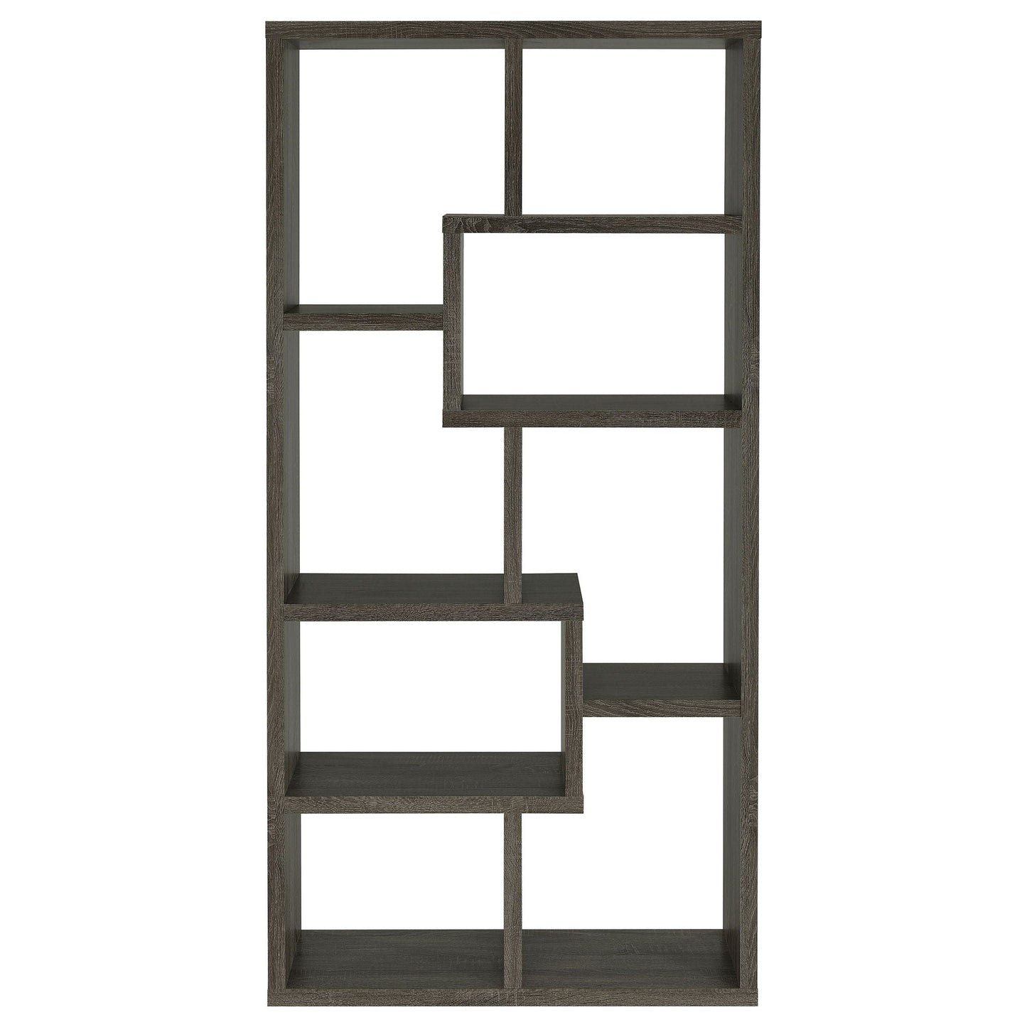 8 Shelf Geometric Bookcase