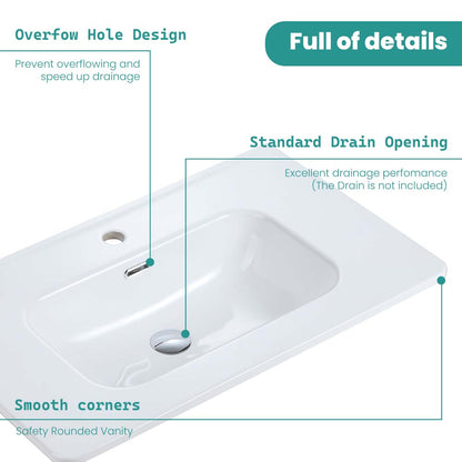 BB04-30-301 Integrated Bathroom Sink