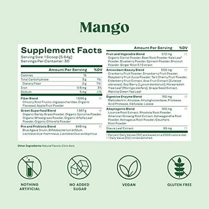 Organic Super Greens Powder Juice & Smoothie Mix