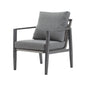 Modern Lounge Chair With Rope Accents And Cushions