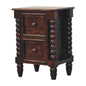 Solid Wood Spindle Duo Bedside