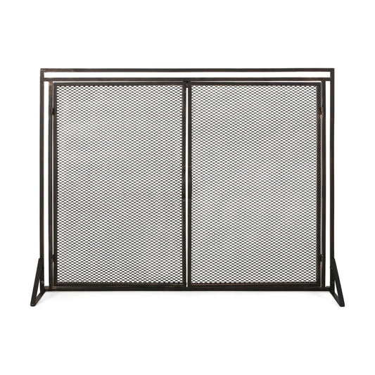Samantha Iron Fireplace Screen 2 Door Design