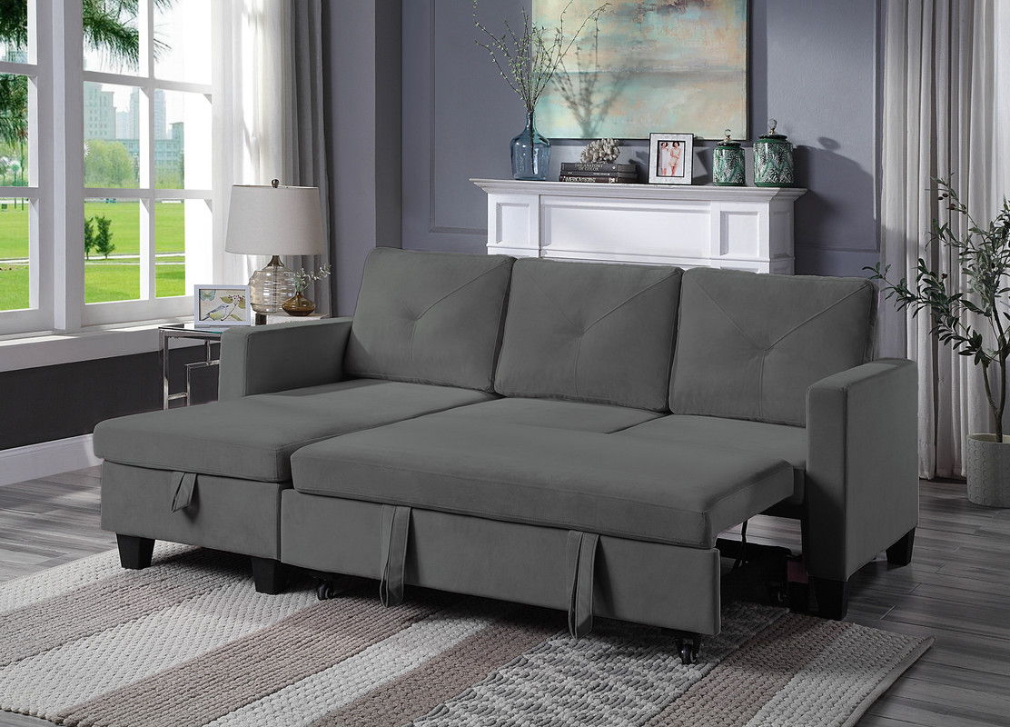 Nova - Reversible Sleeper Sectional Sofa With Storage Chaise