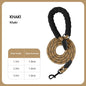 Thickened Reflective Dog Leash - Durable Nylon Pet Walking Lead for Medium Large Dogs