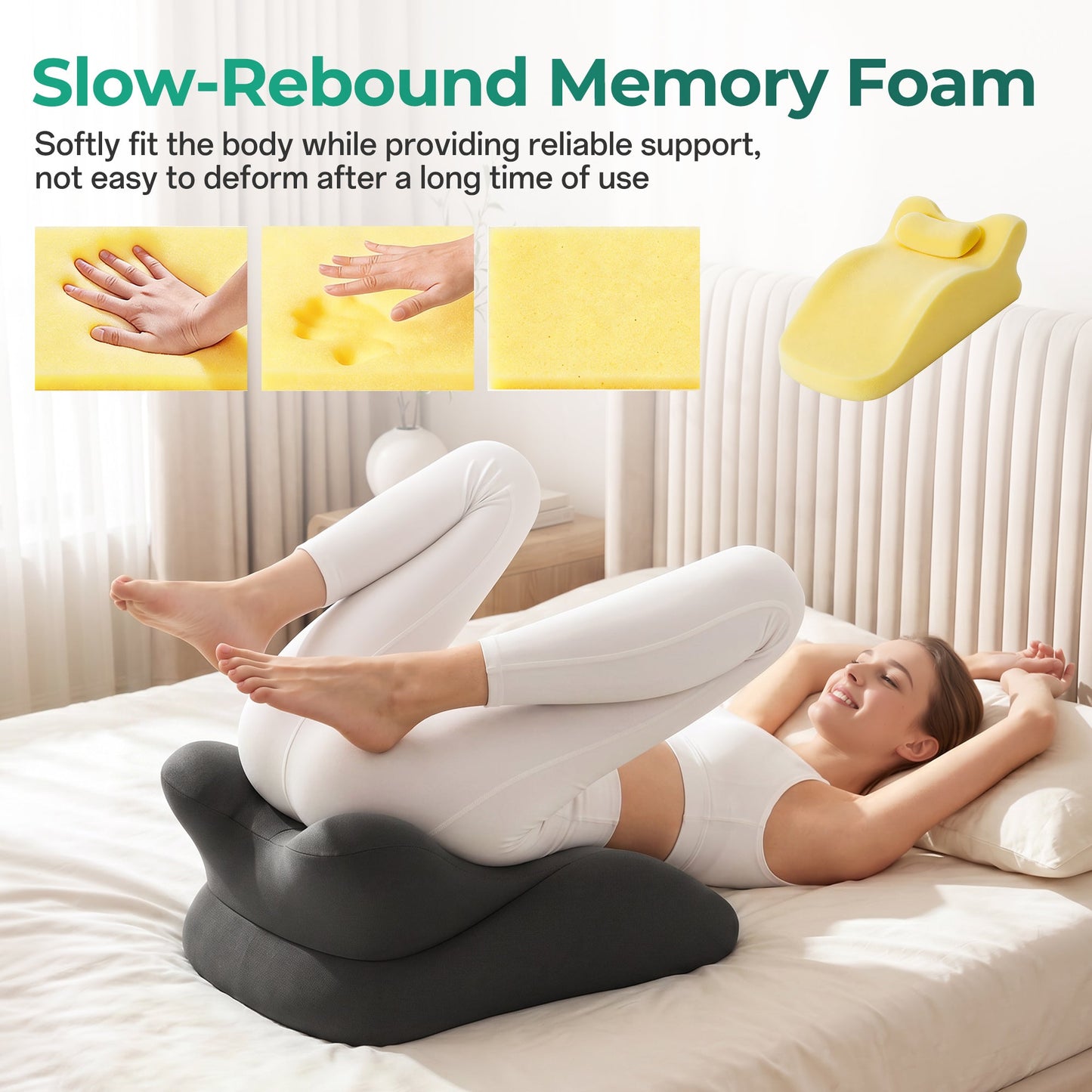 Memory Foam Ergonomic Wedge Pillow