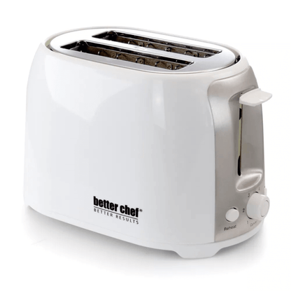 Better Chef Deluxe Cool Touch Wide-Slot 2-Slice Toaster with Stainless Accents - REFURBISHED