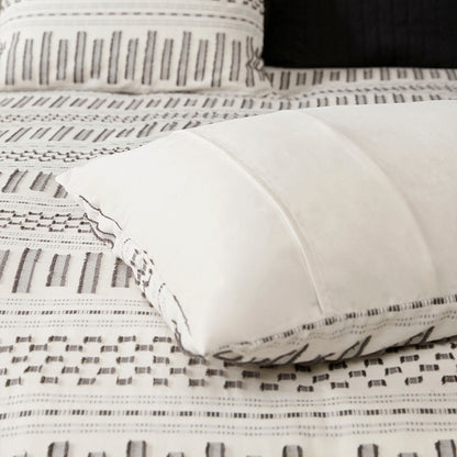 Full/Queen Cotton Jacquard Duvet Cover Mini Set