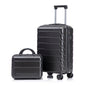 14"/20" 2 Pcs/Set ABS Spinner Wheel Luggage, Dark Gray
