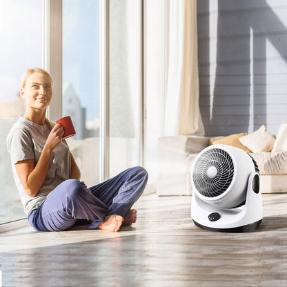 Table Desktop Fan Air Circulator Office Fan with 2 Speeds 270¡ Adjustable Head USB Plug Play for Room Office Kitchen Office