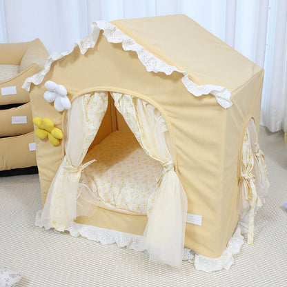 Creative House For Kitty Princess Dog And Cat Tent