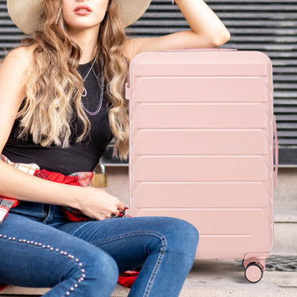 3 Pieces Set 20" / 24" / 28" Spinner Wheel Luggage With Combination Lock