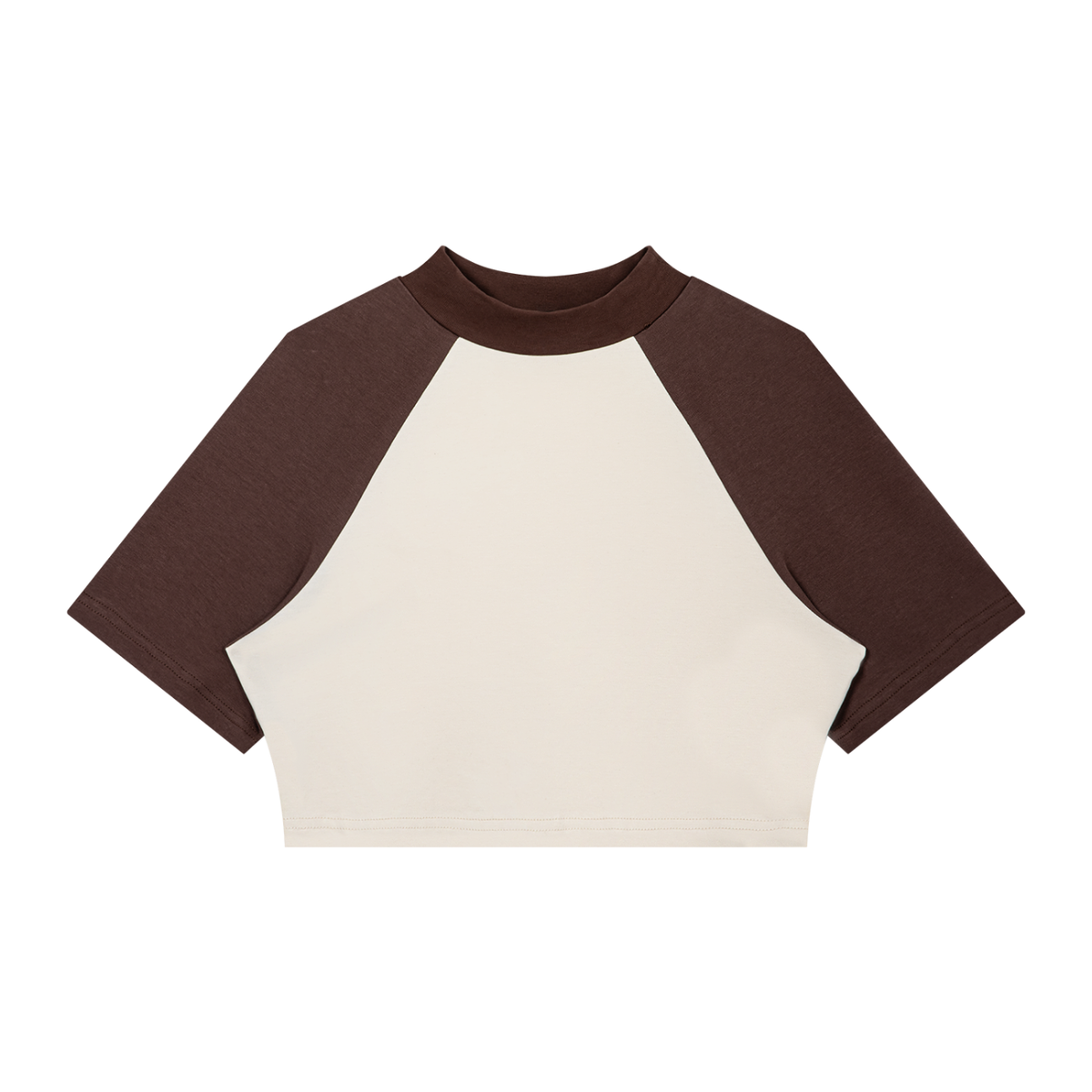 Loki & Ivy Women’s Color Block Raglan Crop T-Shirt