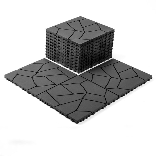 Stone Style 12" Patio Deck Tiles
