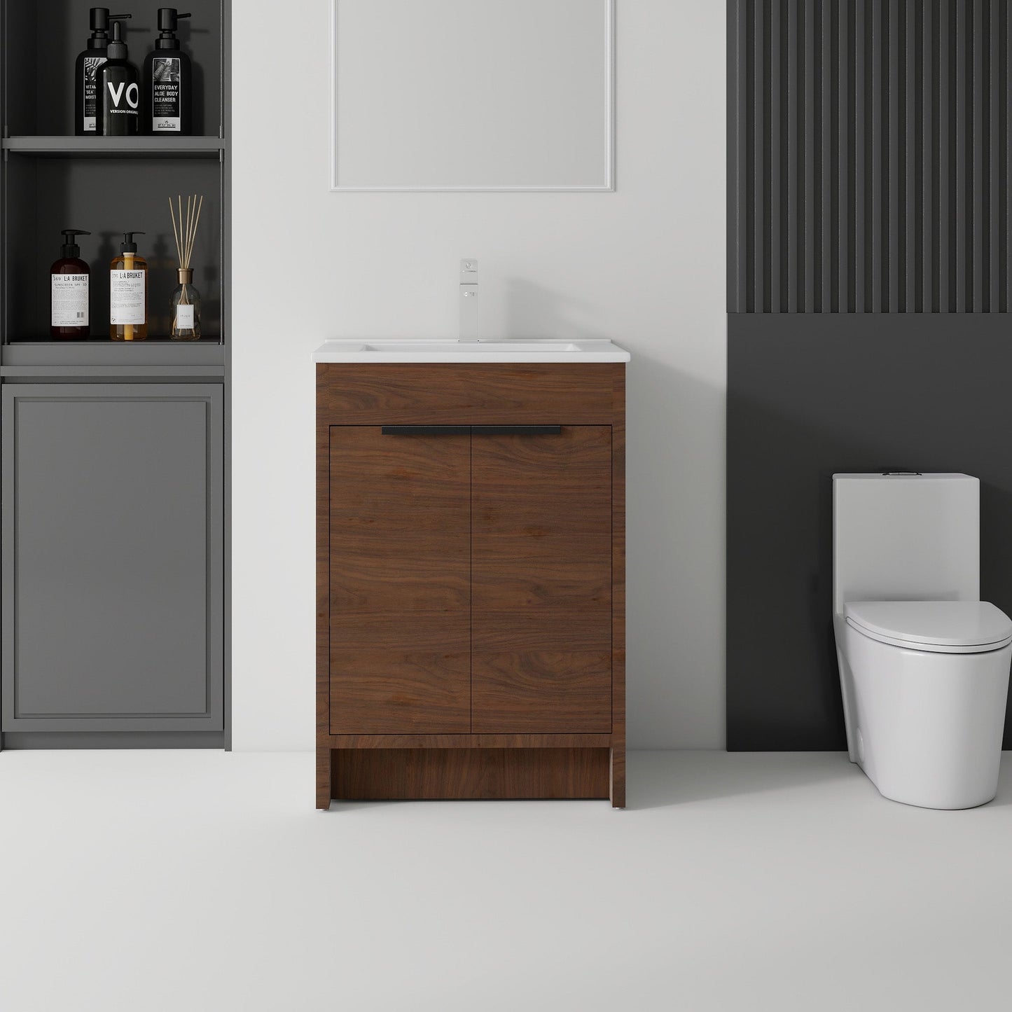 24 Inch Freestanding Bathroom Vanity with Sink