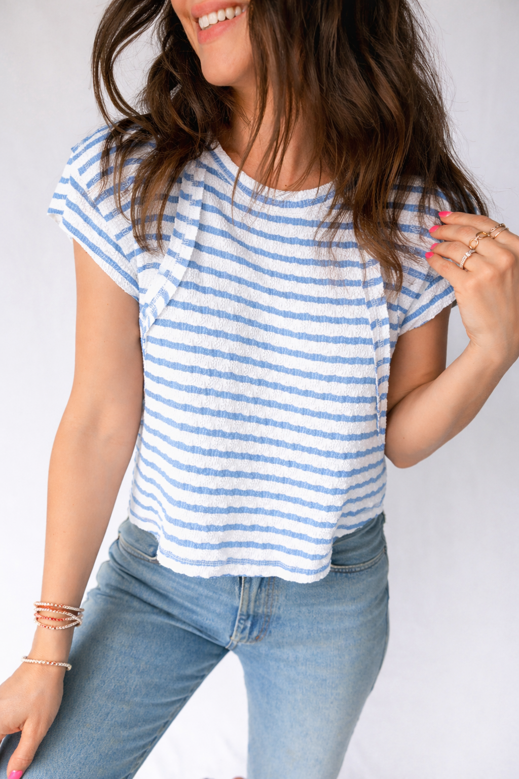 Maddie Sleeve Patchwork T Shirt