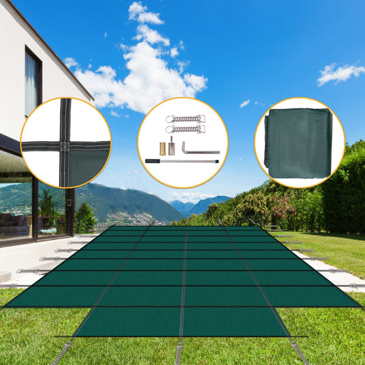 20 x 40 Ft High Strength Pool Safety Cover for Rectangular Inground Pools