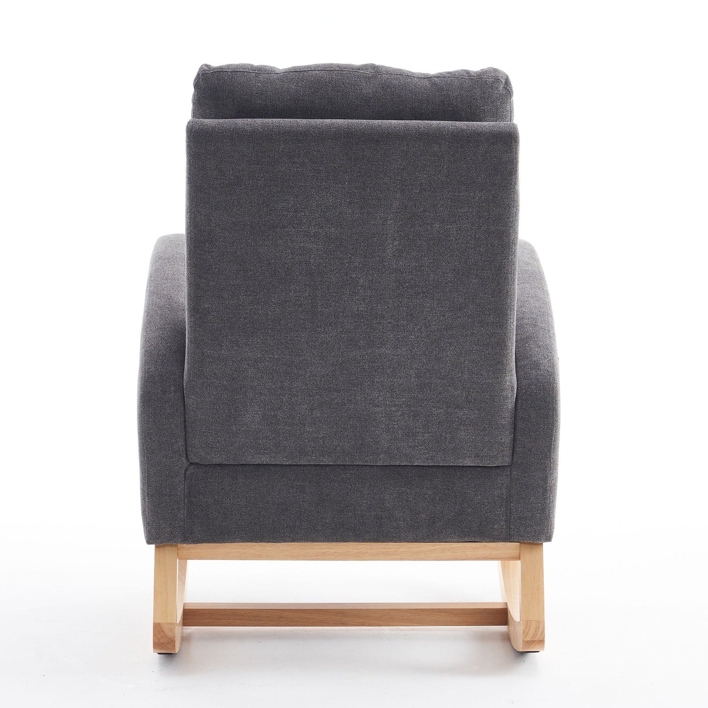 Accent Rocking Chair With Footrest, High Back