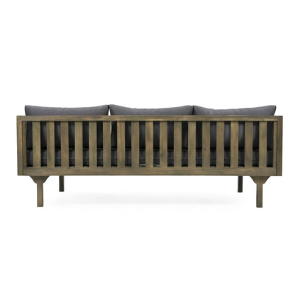 Claremont 3 Seater Daybed Teak Acacia Wood Water Resistant Cushions