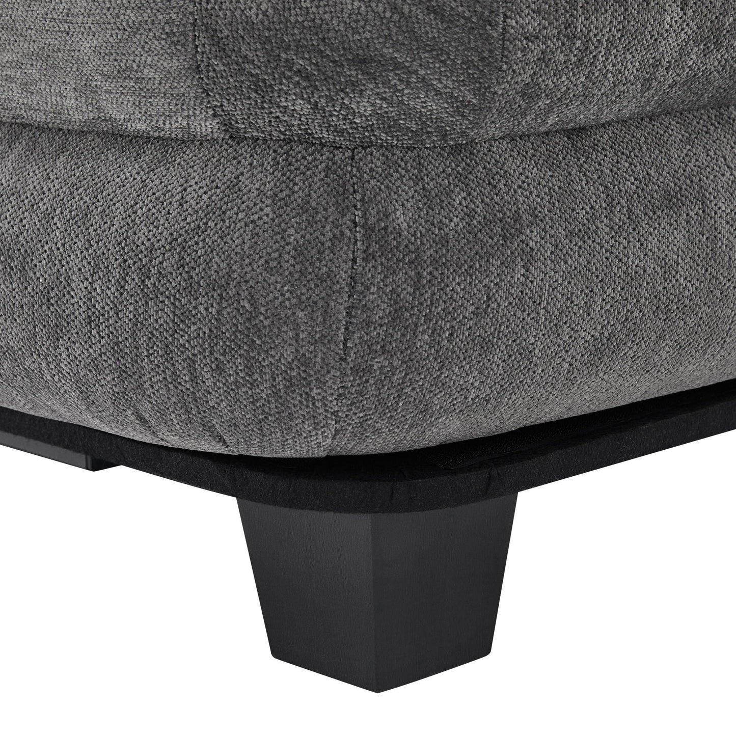 Oversized Chaise Lounge Sofa Bed with Deep Seat and Layered Armrests