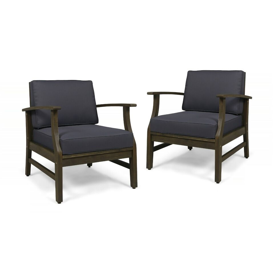 Perla Contemporary Club Chair with Water Resistant Cushion