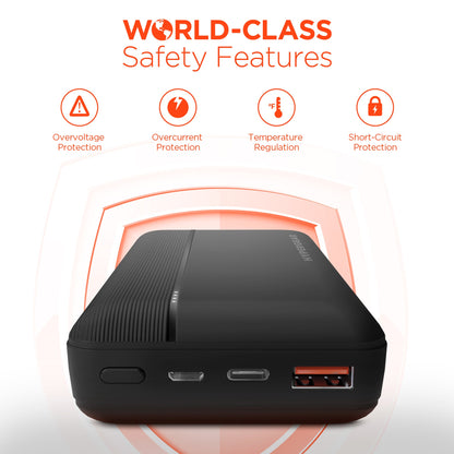 HyperGear 20000mAh 20W PD + USB Power Bank