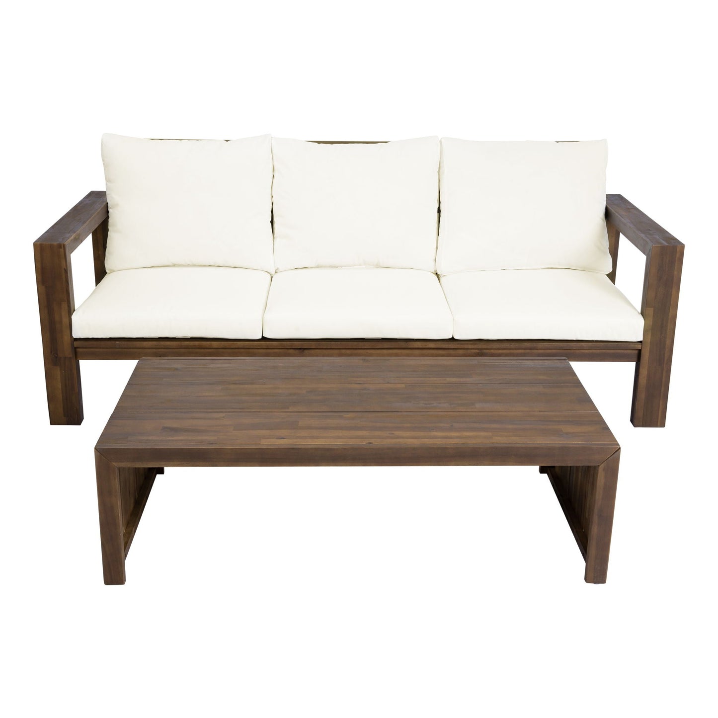 3 Seater Patio Set, Outdoor Sofa & Coffee Table Set