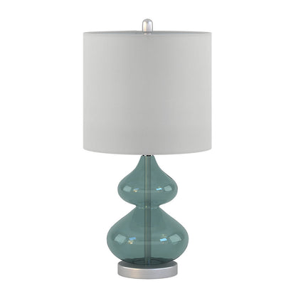 Ellipse Curved Glass Table Lamp, Set of 2