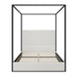 Canopy Bed With Tall Upholstered Headboard And 4 Poster