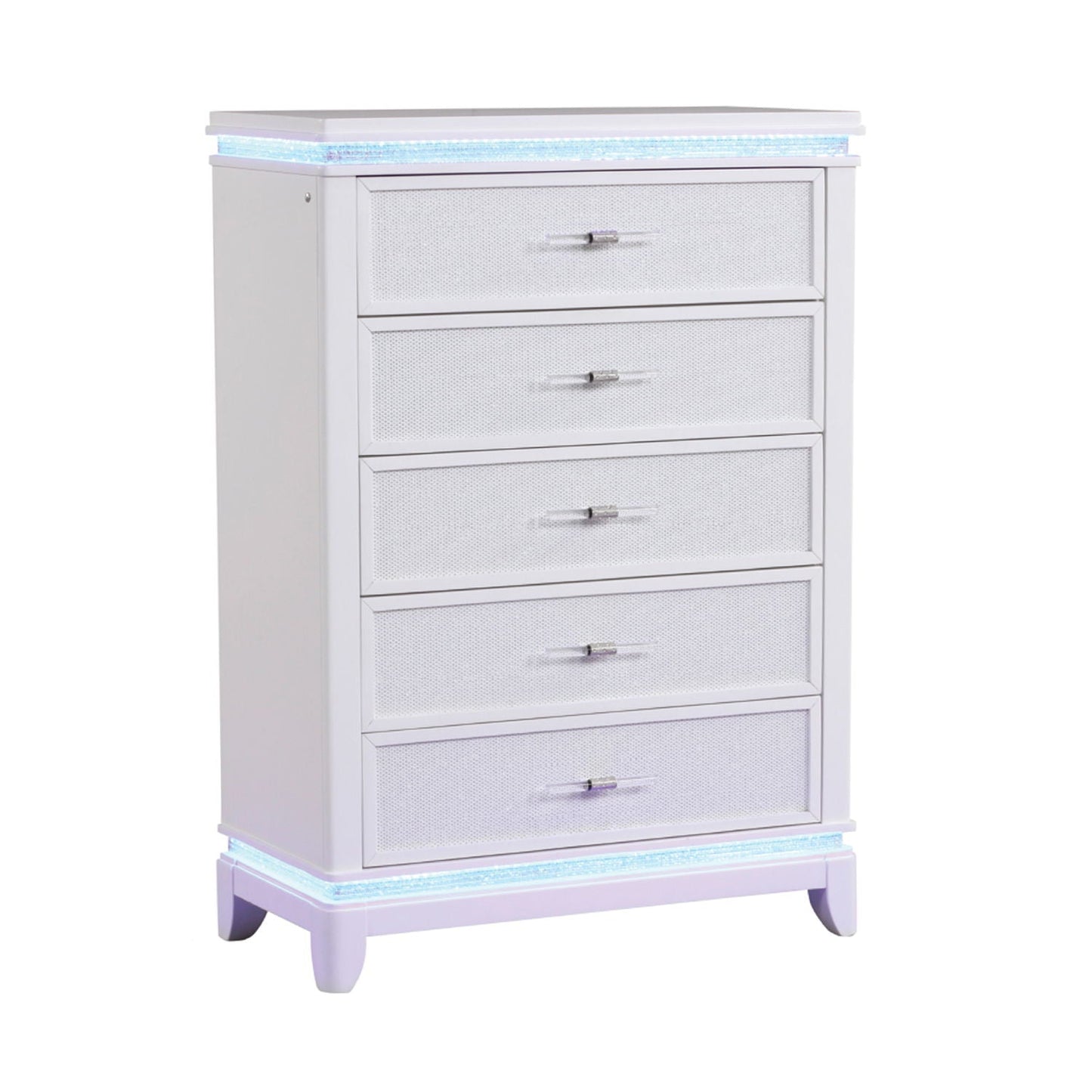 Opium - 5 Drawer Chest - White