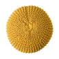 Bordeaux Knitted Cotton Round Pouf Ottoman Floor Cushion