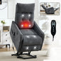 Grey Chenille Single Motor Power Lift Recliner Chair