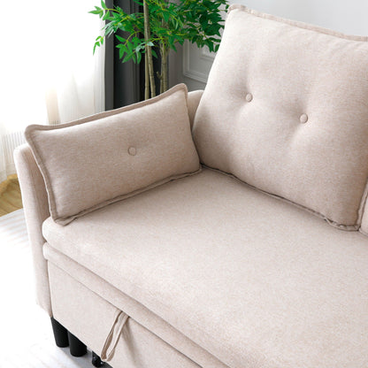 L-Shaped Reversible Chaise Sectional Sofa With Storage