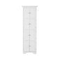 Tall Storage Cabinet With Doors And 4 Shelves For Living Room, Kitchen, Office, Bedroom, Bathroom, Modern