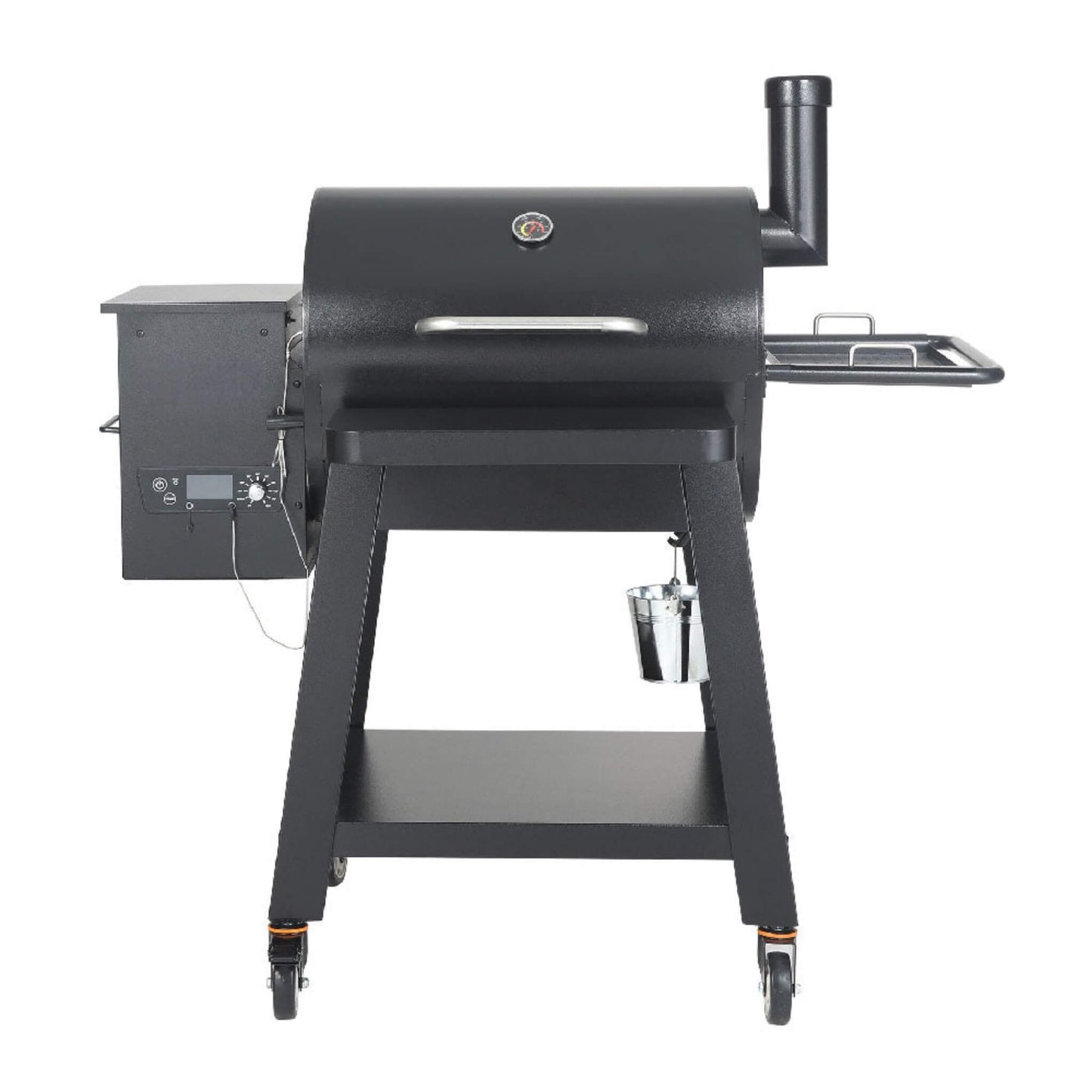 53-Inch Heavy-Duty Portable Wood Pellet BBQ Grill With Cart (SAK93641)