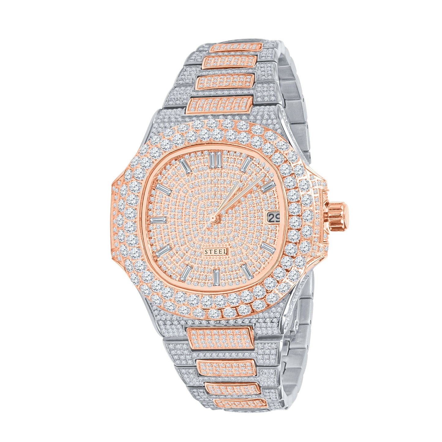 LORD STEEL CRYSTAL WATCH | 5306618