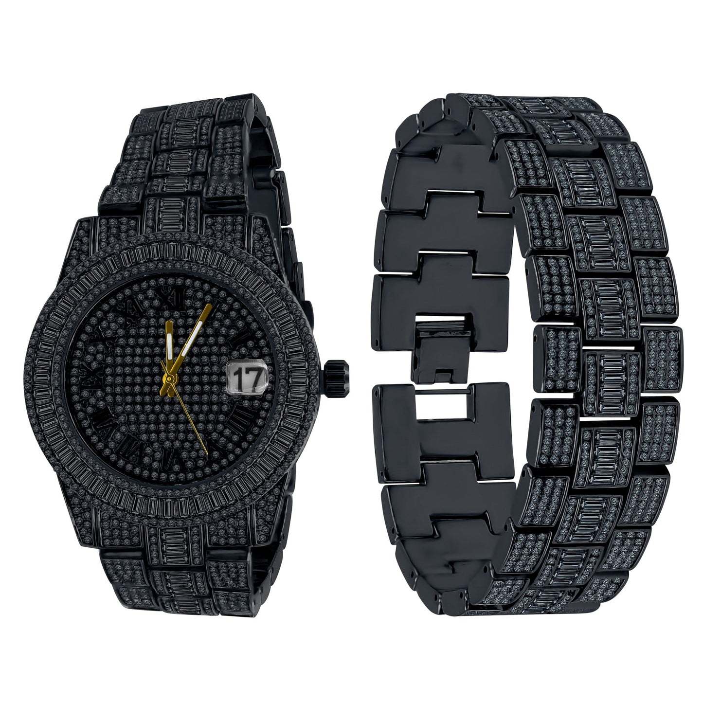 OYSTER CRYSTAL STONES WATCH SET | 530753