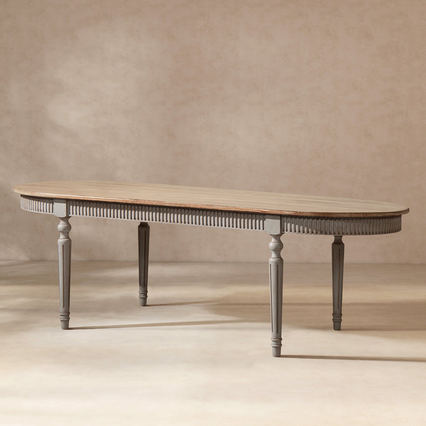 Colette 94' Reclaimed Wood Oval Dining Table