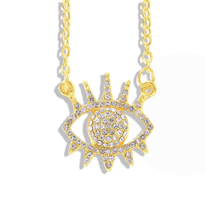 New Stylish charming Protection Jewelry | Mythical Eye Amulet with Pave Crystal Inlay For Women